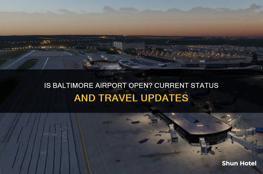 is baltimore airport open