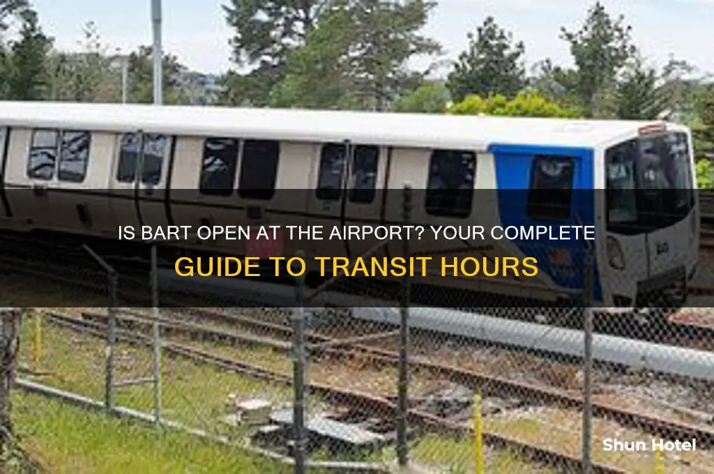 is bart open at the airport