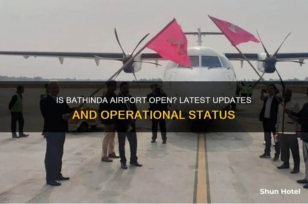 is bathinda airport open