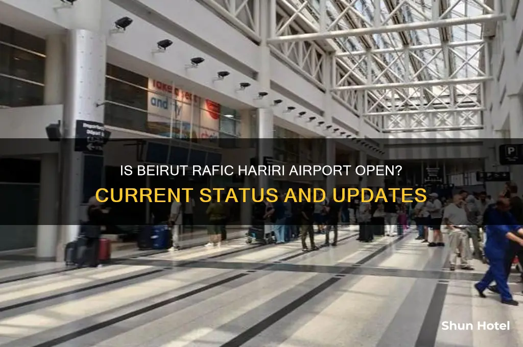 is beirut rafic hariri airport open