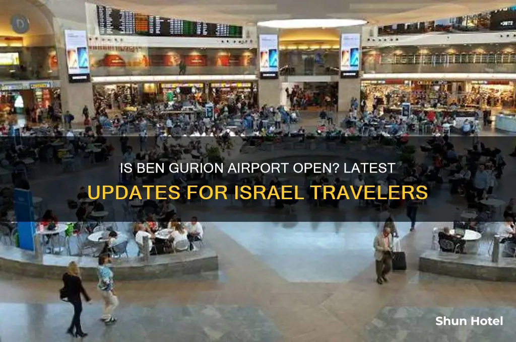 is ben gurion airport in israel open