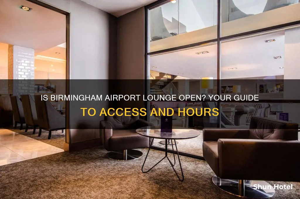 is birmingham airport lounge open