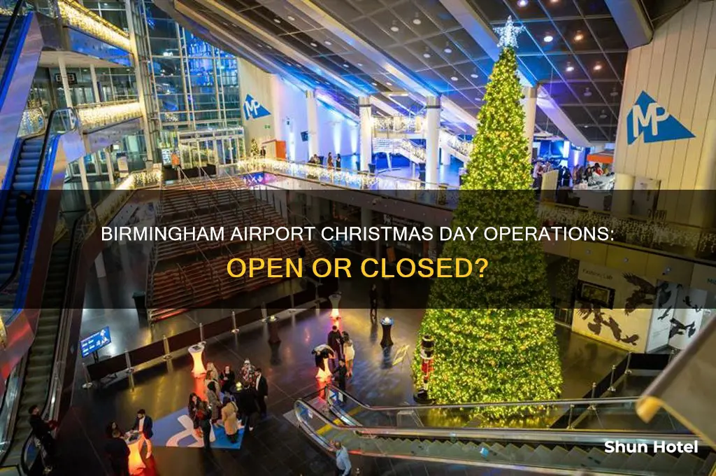 is birmingham airport open christmas day