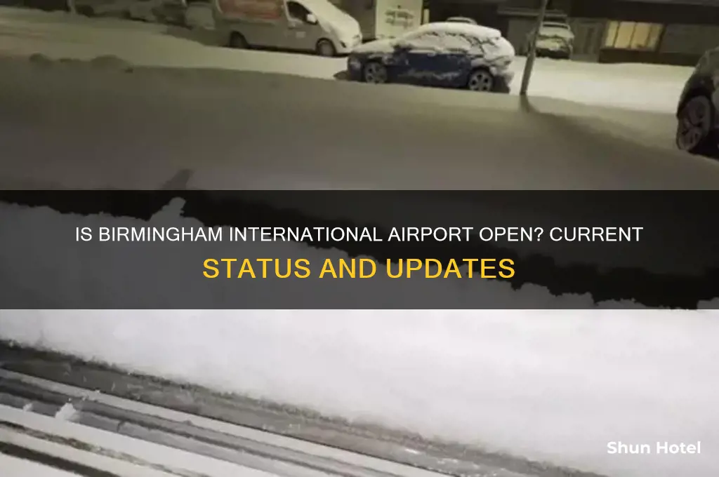 is birmingham international airport open