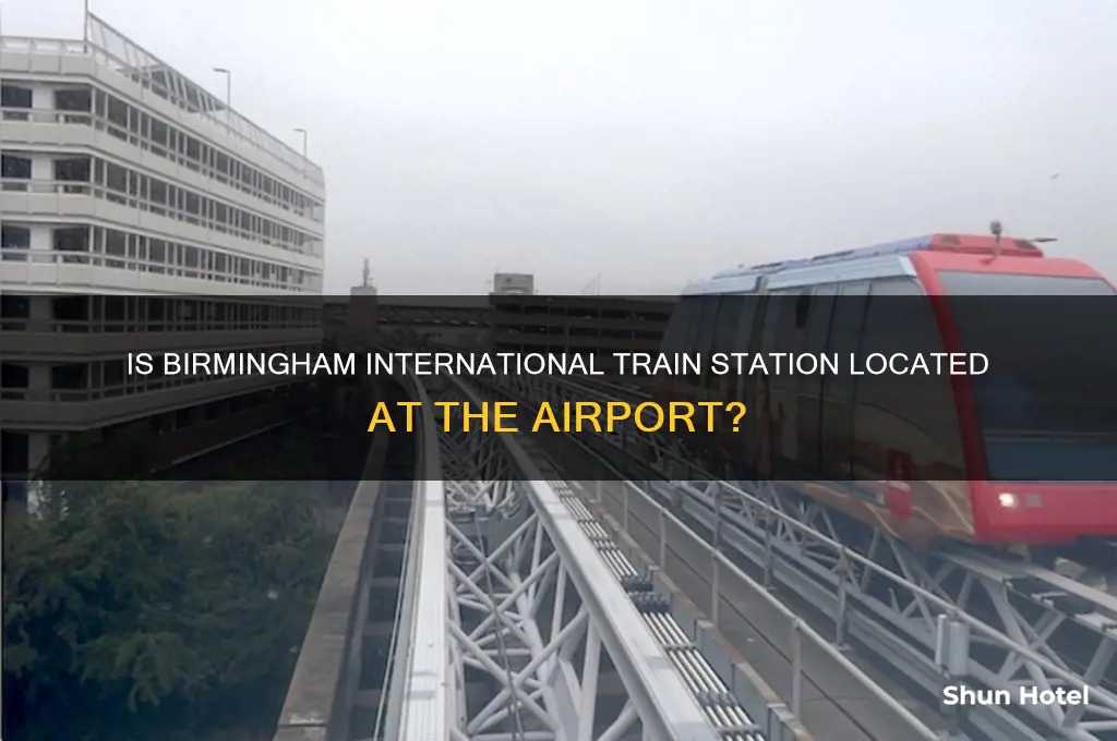 is birmingham international train station at the airport