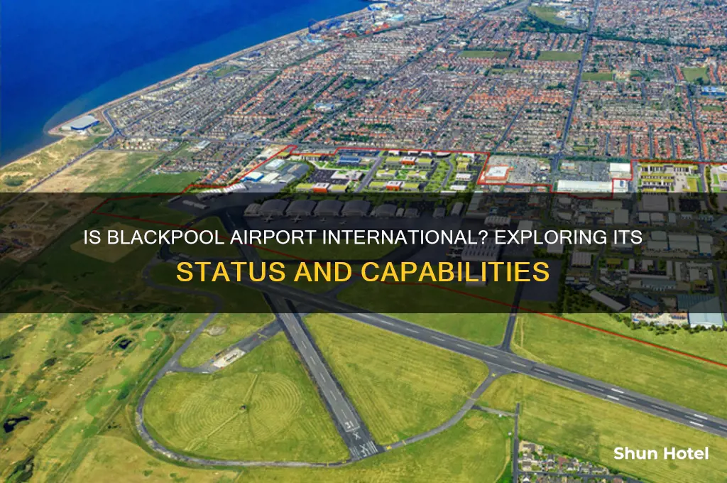 is blackpool airport international