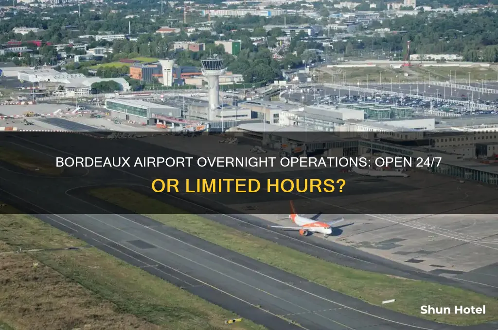 is bordeaux airport open all night