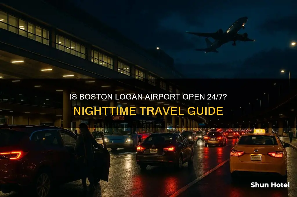 is boston logan airport open all night