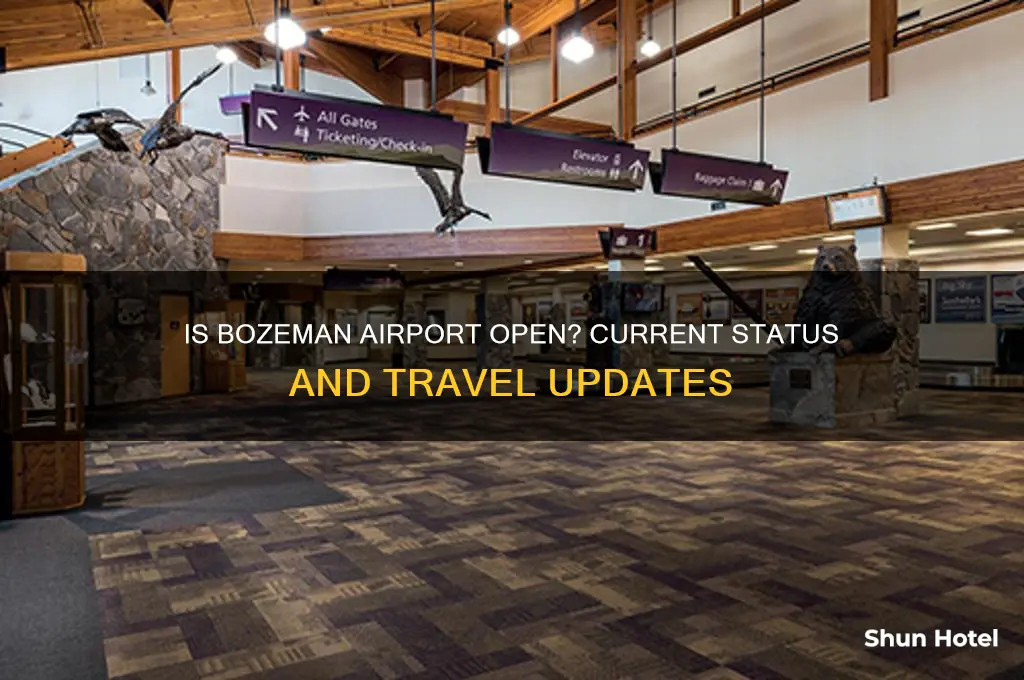 is bozeman airport open