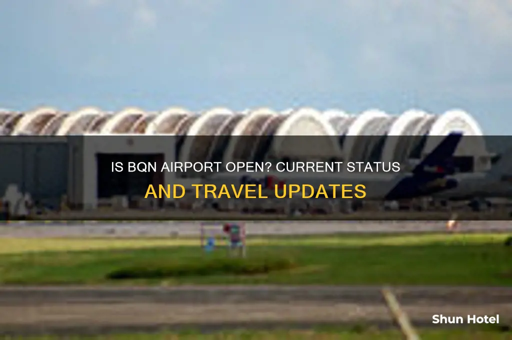 is bqn airport open