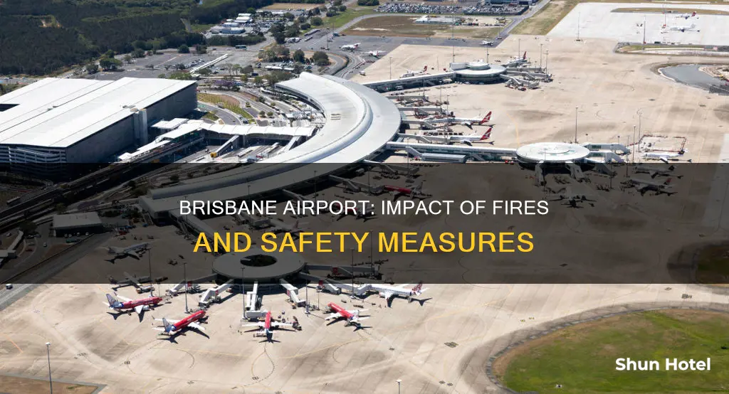 is brisbane airport affected by fires