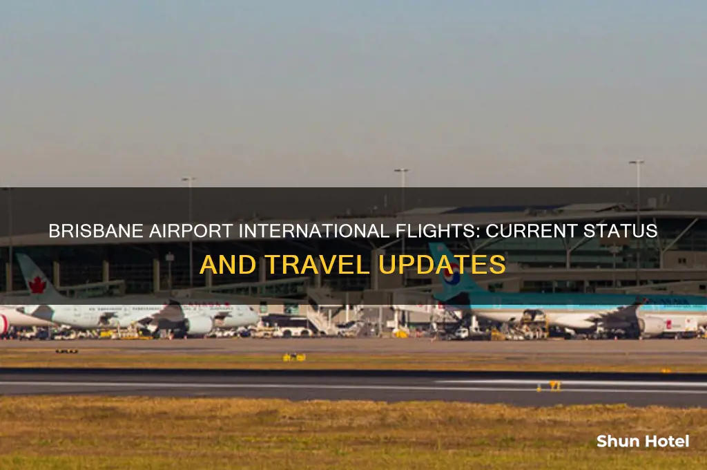 is brisbane airport open for international flights