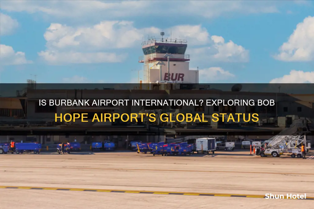 is burbank airport international