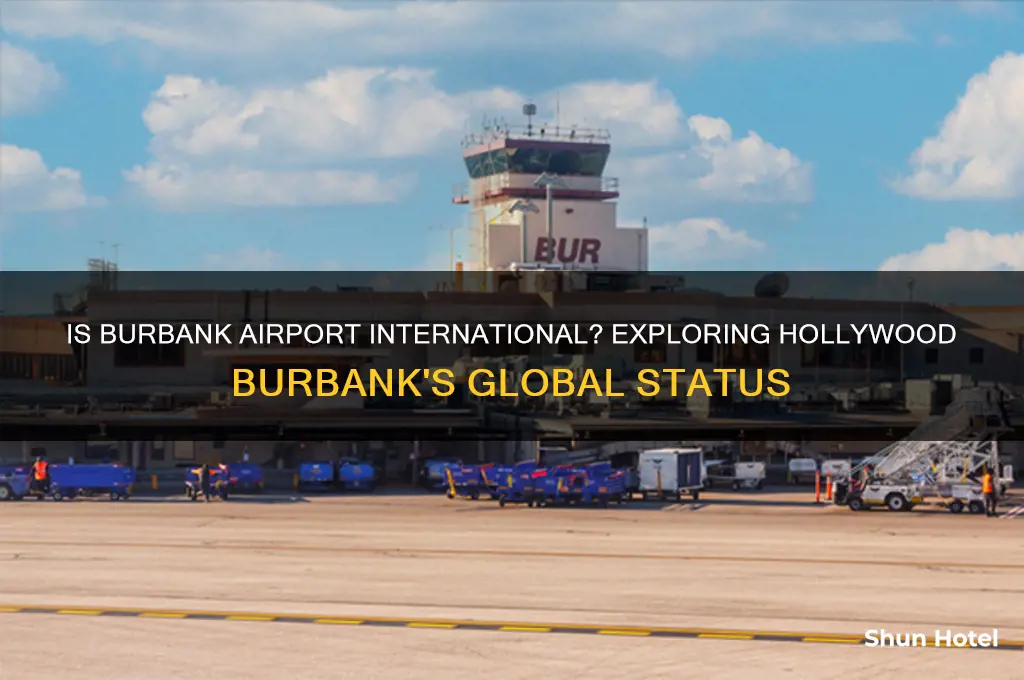 is burbank an international airport