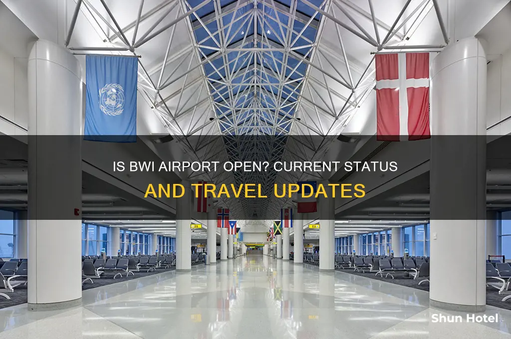 is bwi airport open
