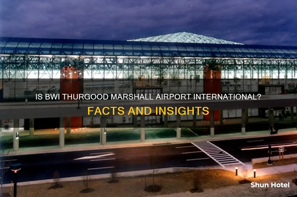 is bwi thurgood marshall airport an international airport