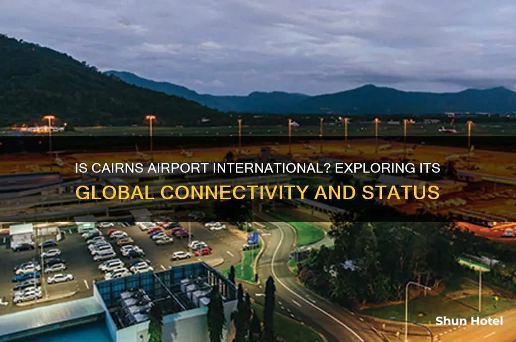 is cairns airport international