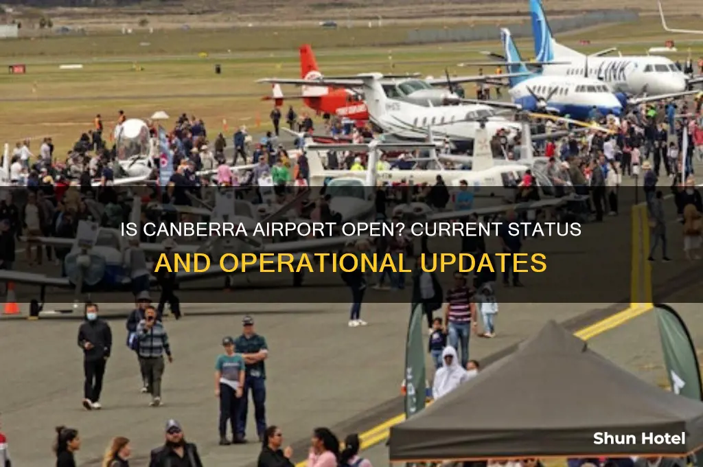 is canberra airport open