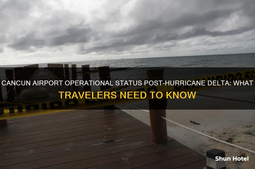 is cancun airport open after hurricane delta