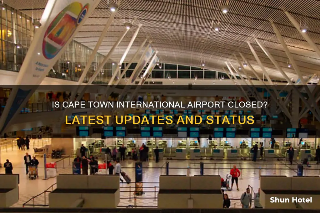 is cape town international airport closed