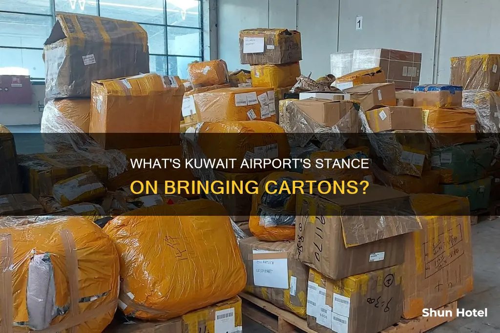 is carton allowed in kuwait airport
