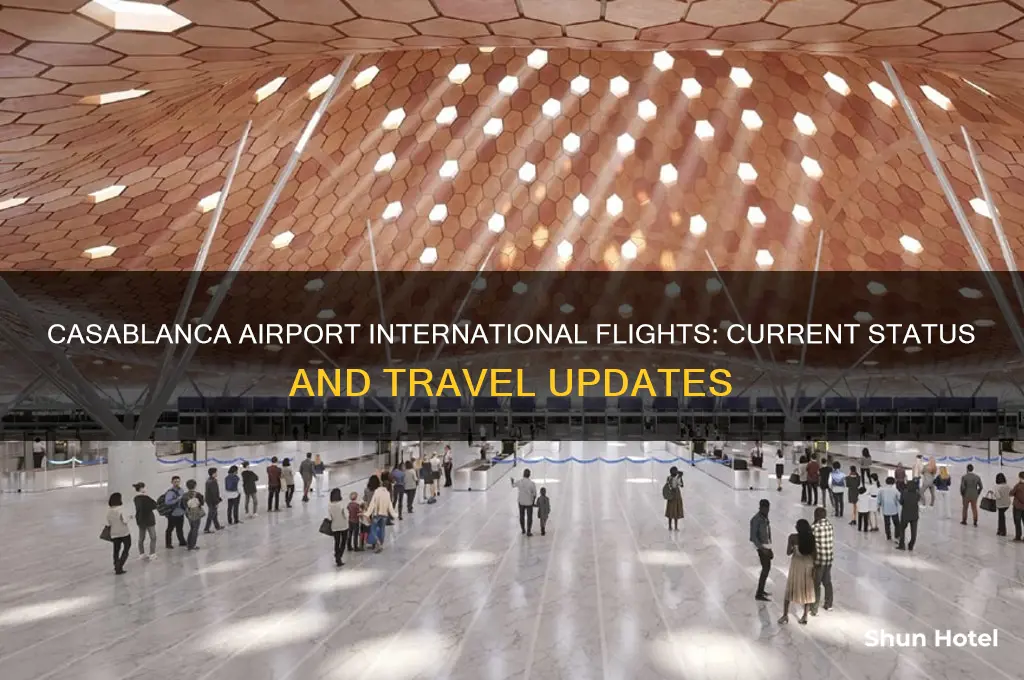 is casablanca airport open for international flights