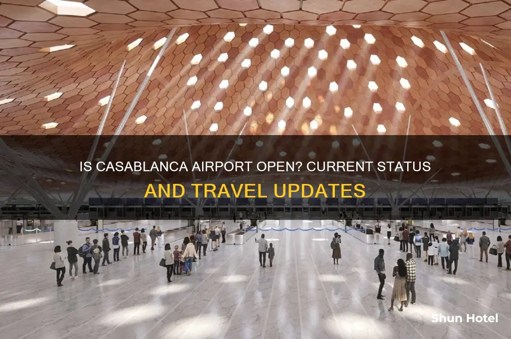 is casablanca airport open