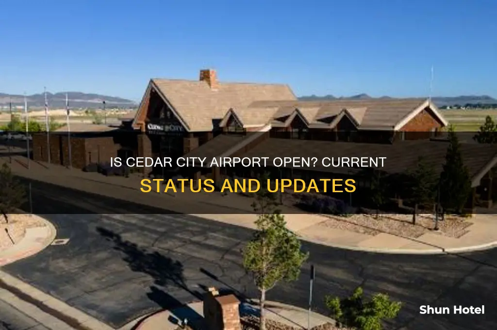 is cedar city airport open