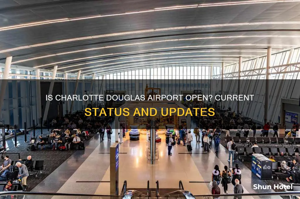 is charlotte douglas airport open