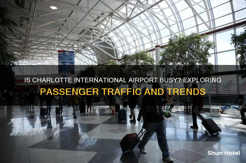 is charlotte international airport busy