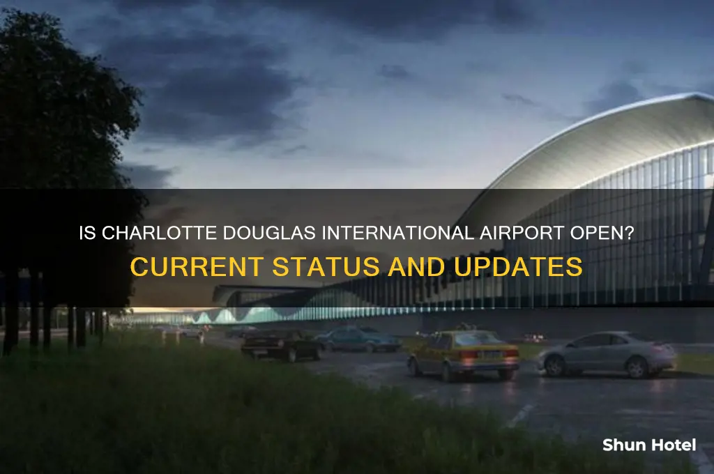 is charlotte north carolina airport open