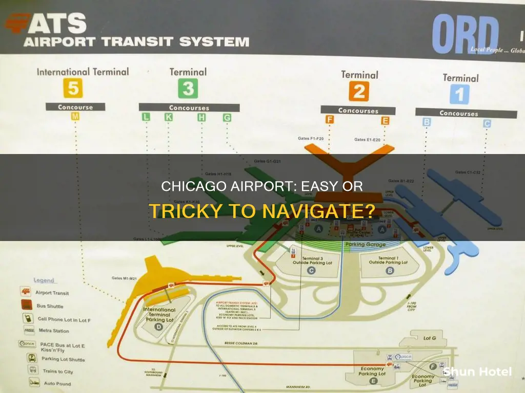is chicago airport hard to navigate