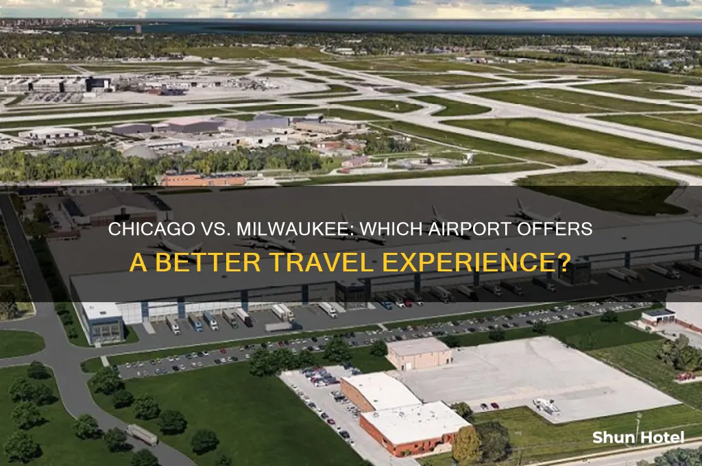 is chicago or milwaukee a better airport to fly into