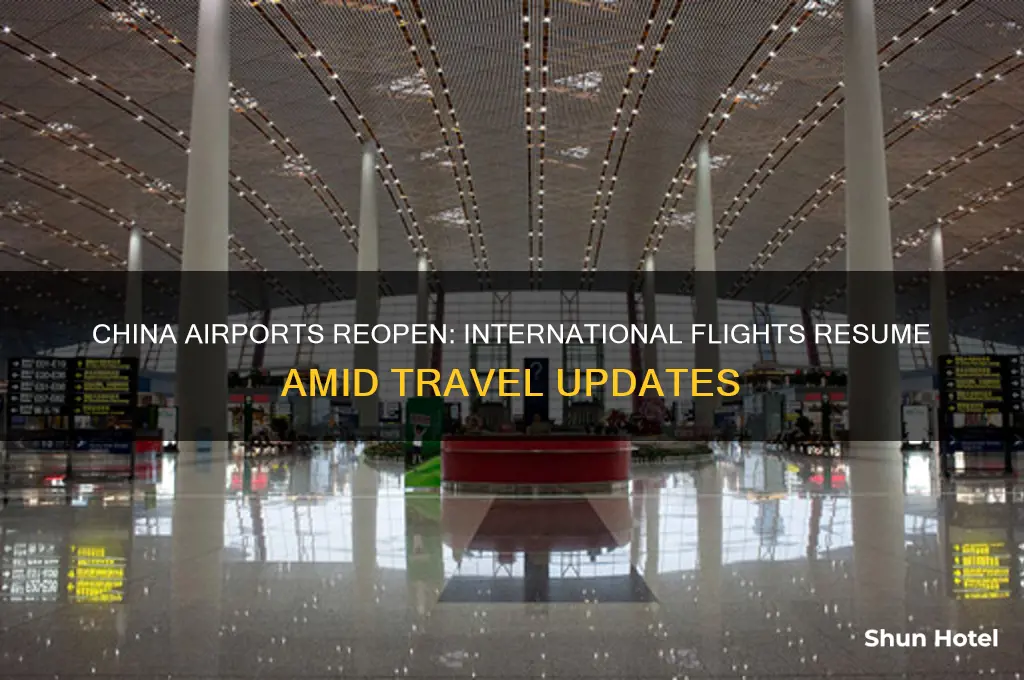is china airport open for international flights