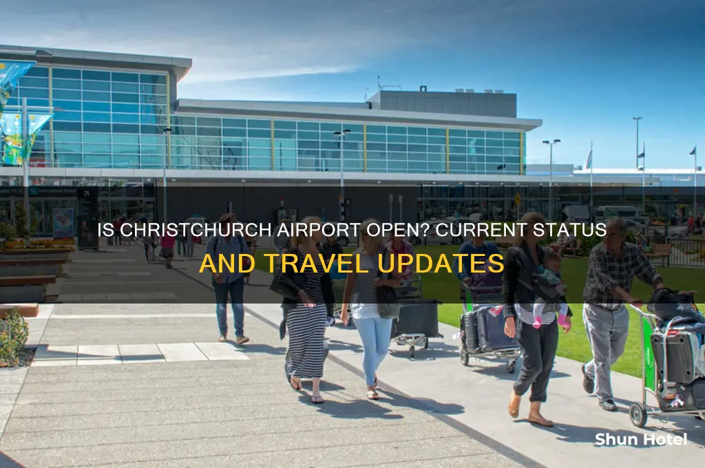 is christchurch airport open