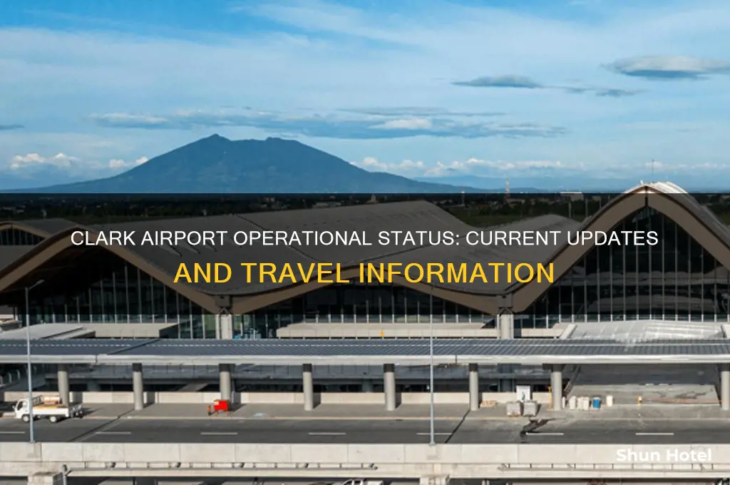 is clark airport open