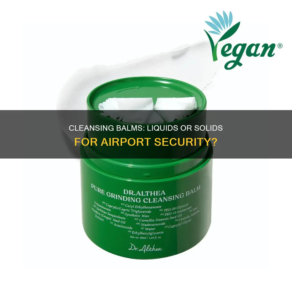 is cleansing balm a liquid airport