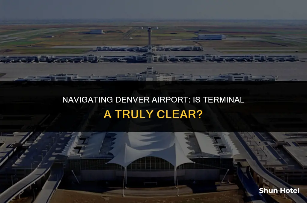 is clear at terminal a denver airport