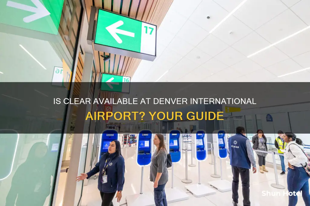 is clear available at the denver international airport