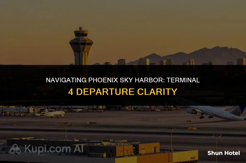 is clear in terminal 4 at phoenix sky harbor airport