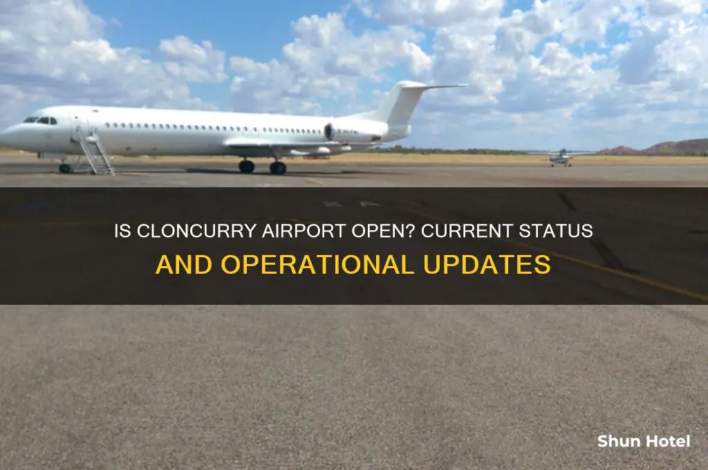 is cloncurry airport open