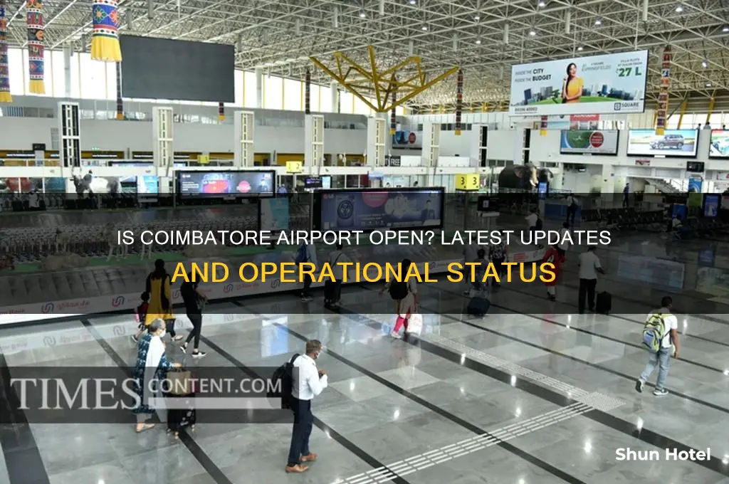 is coimbatore airport open