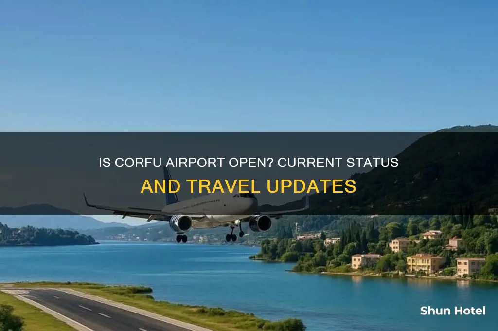 is corfu airport open