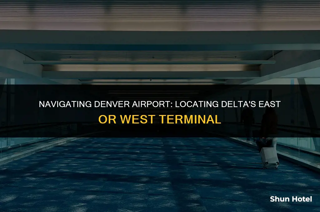 is delta east or west terminal at denver airport