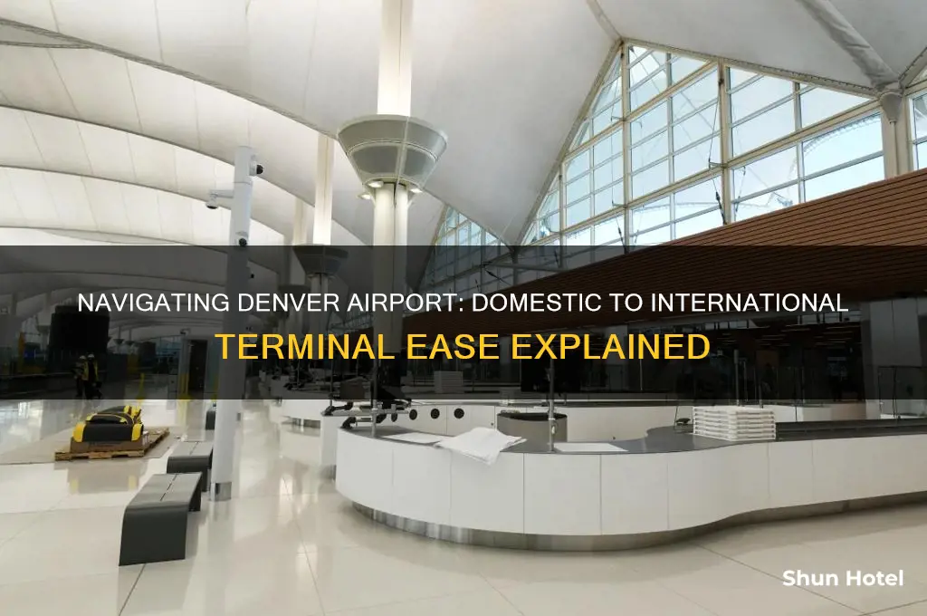 is denver a manageable airport from domestic to international terminal