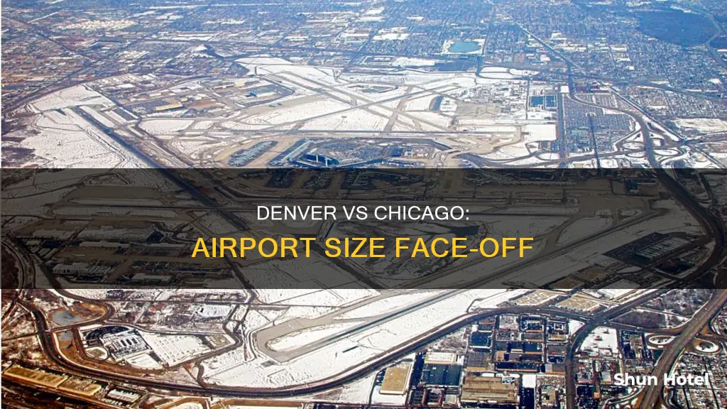 is denver airport bigger than chicago