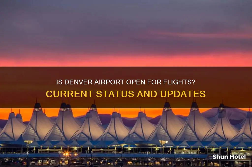 is denver airport open for flights