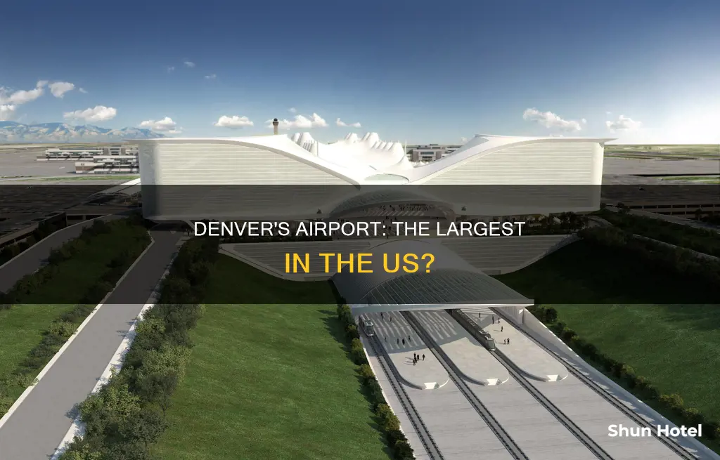is denver the largest us airport