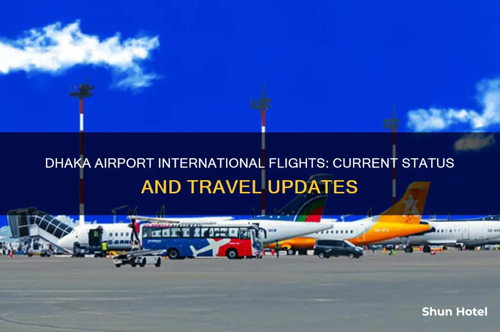is dhaka airport open for international flights
