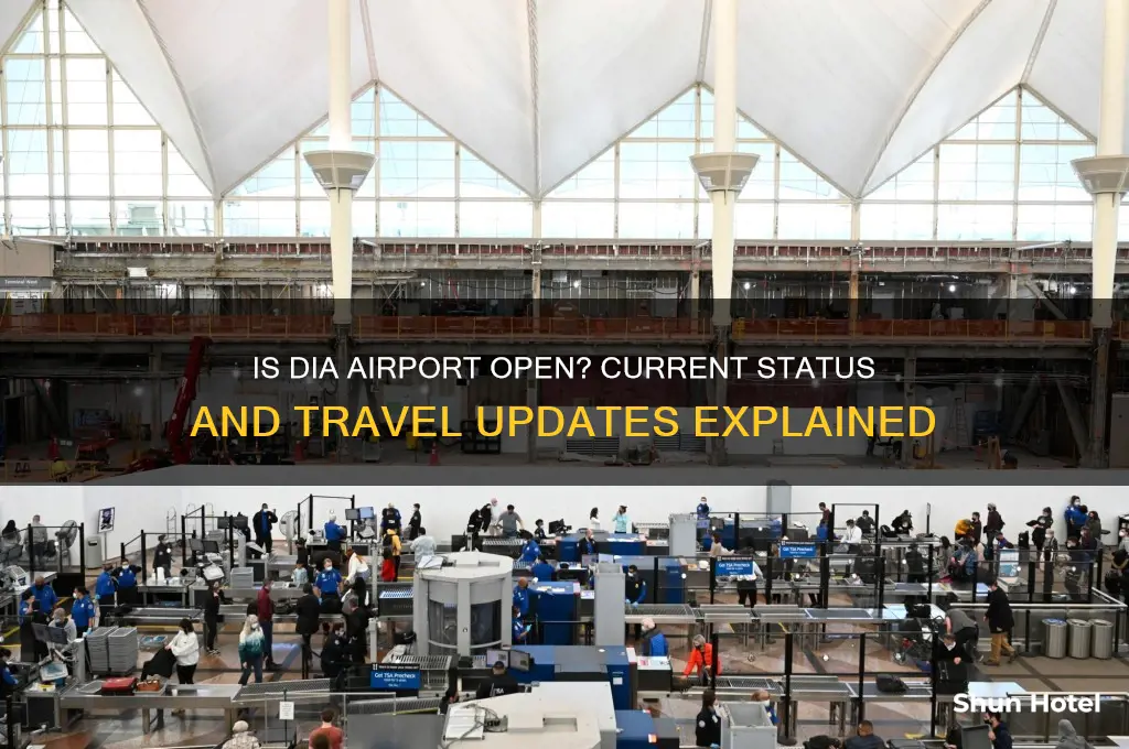 is dia airport open